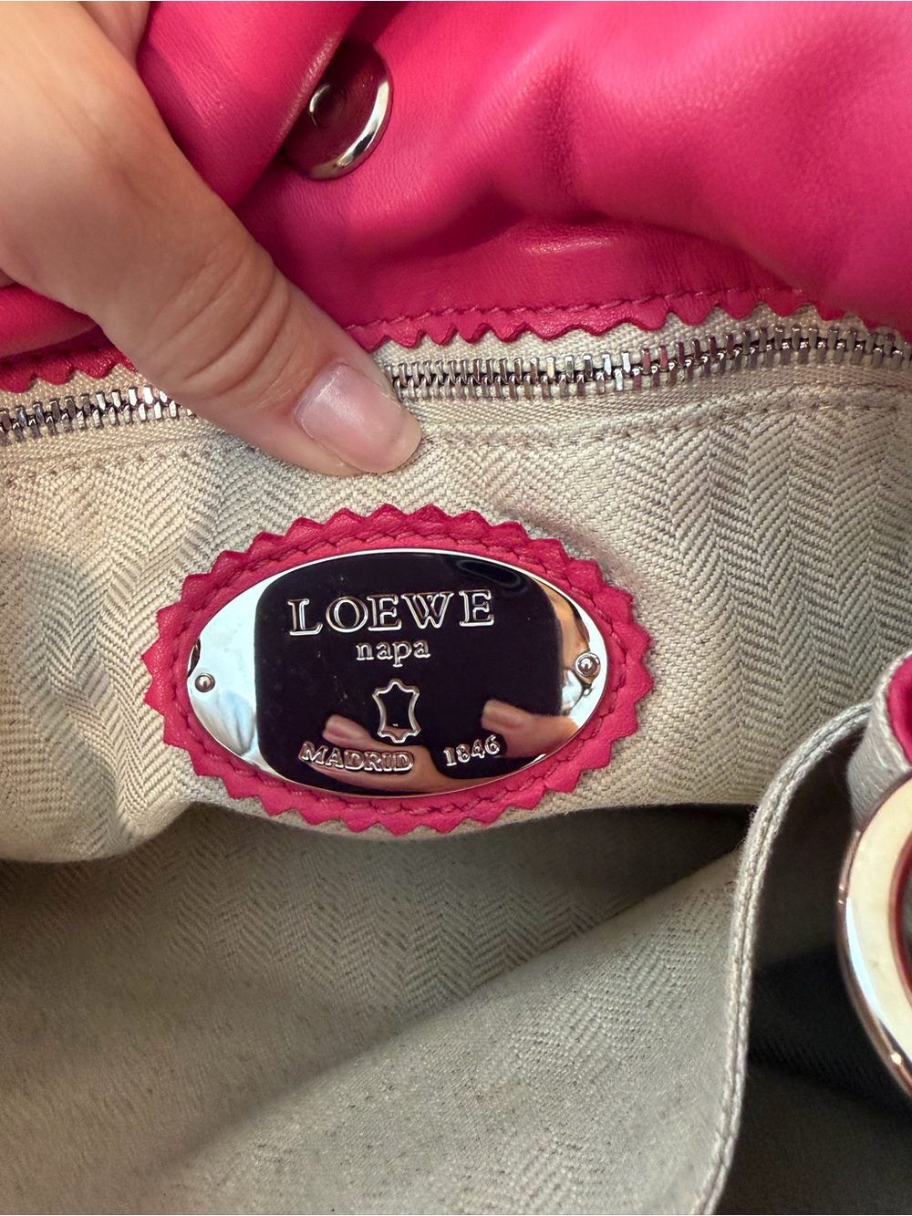 Loewe Flamenco Bag Leather Small crossbody - Picture 10 of 15
